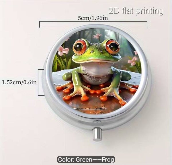 Frog Travel Pill Case