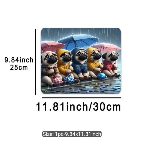 Large Rainy Days Mouse Pad