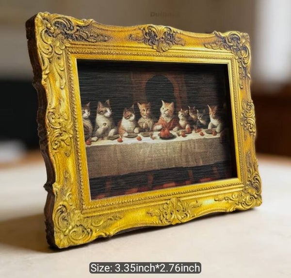 Framed Kitty Last Meal Magnet