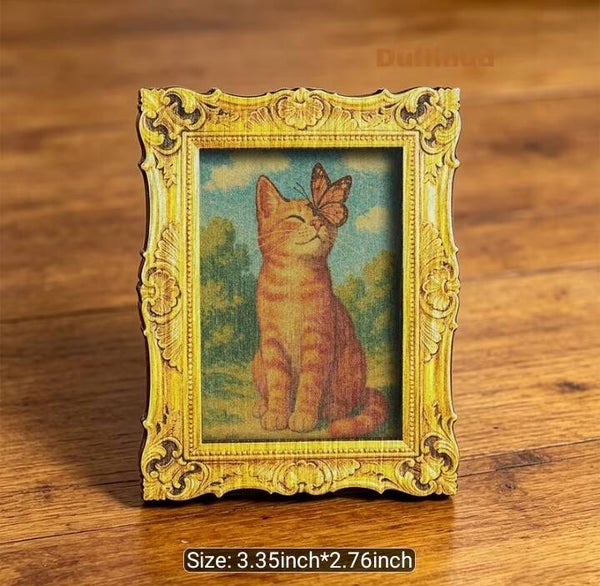 Framed Kitty Butterfly Magnet