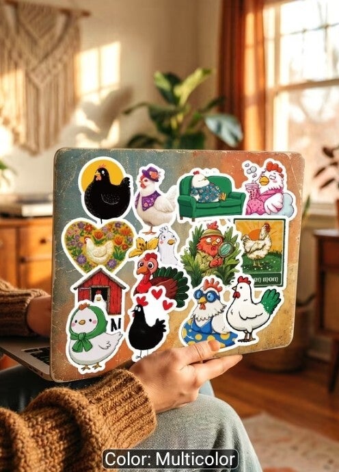 Glossy Chicken Stickers (50)