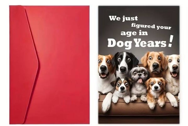 Dog Years B-Day Card