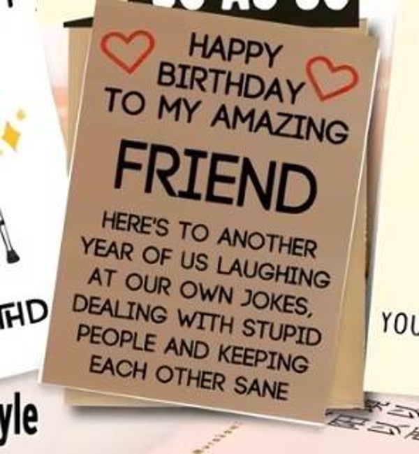 Friends B-Day Card