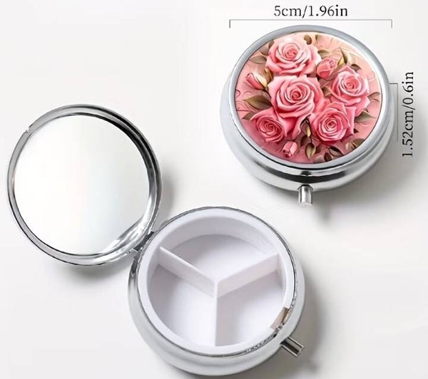 Floral Travel Pill Case