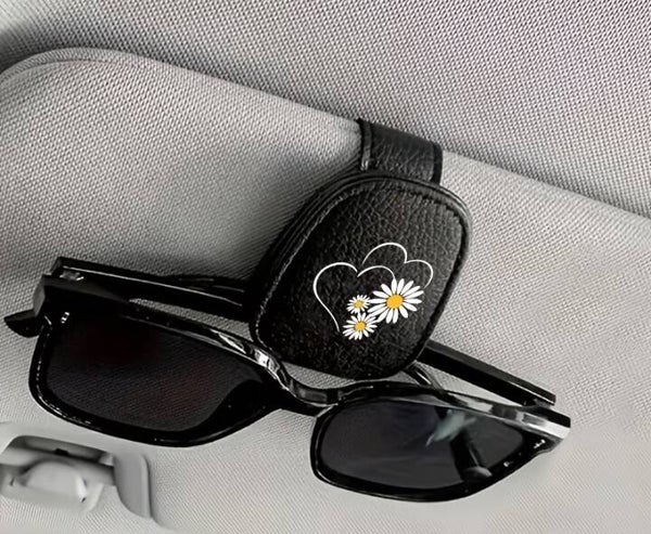 Daisy Heart Visor Sunglass Clip