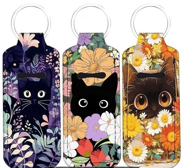 Cat Lipstick Holder Keychain