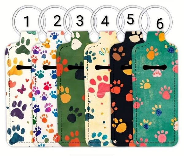 Paws Lipstick Holder Keychain
