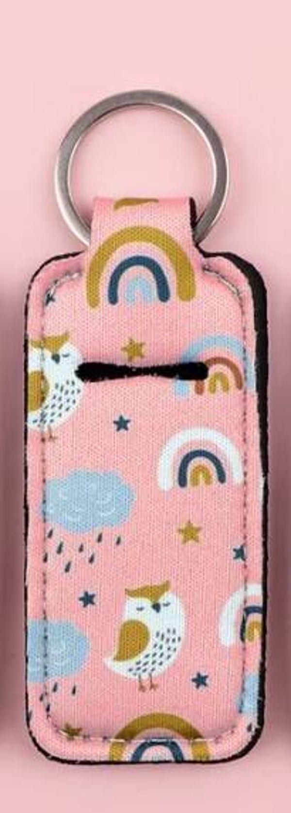 Owl Lipstick Holder Keychain