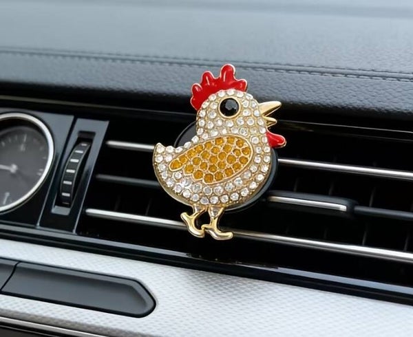 Chicken Essential Oil Car Clip Freshner