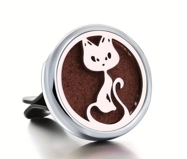 Kitty Essential Oil Car Clip Freshner