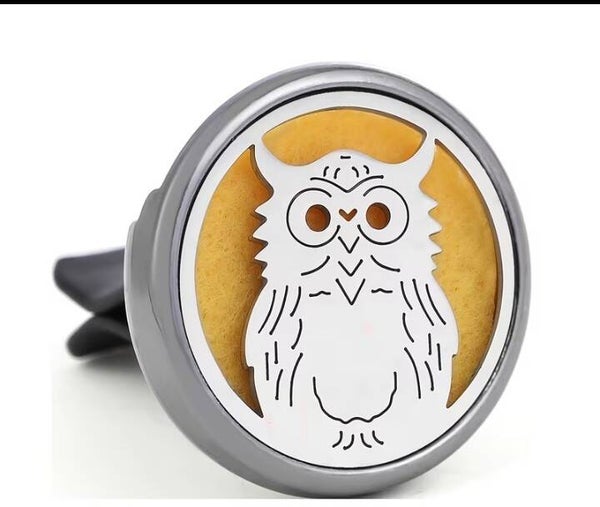 Owl Essential Oil Car Clip Freshner