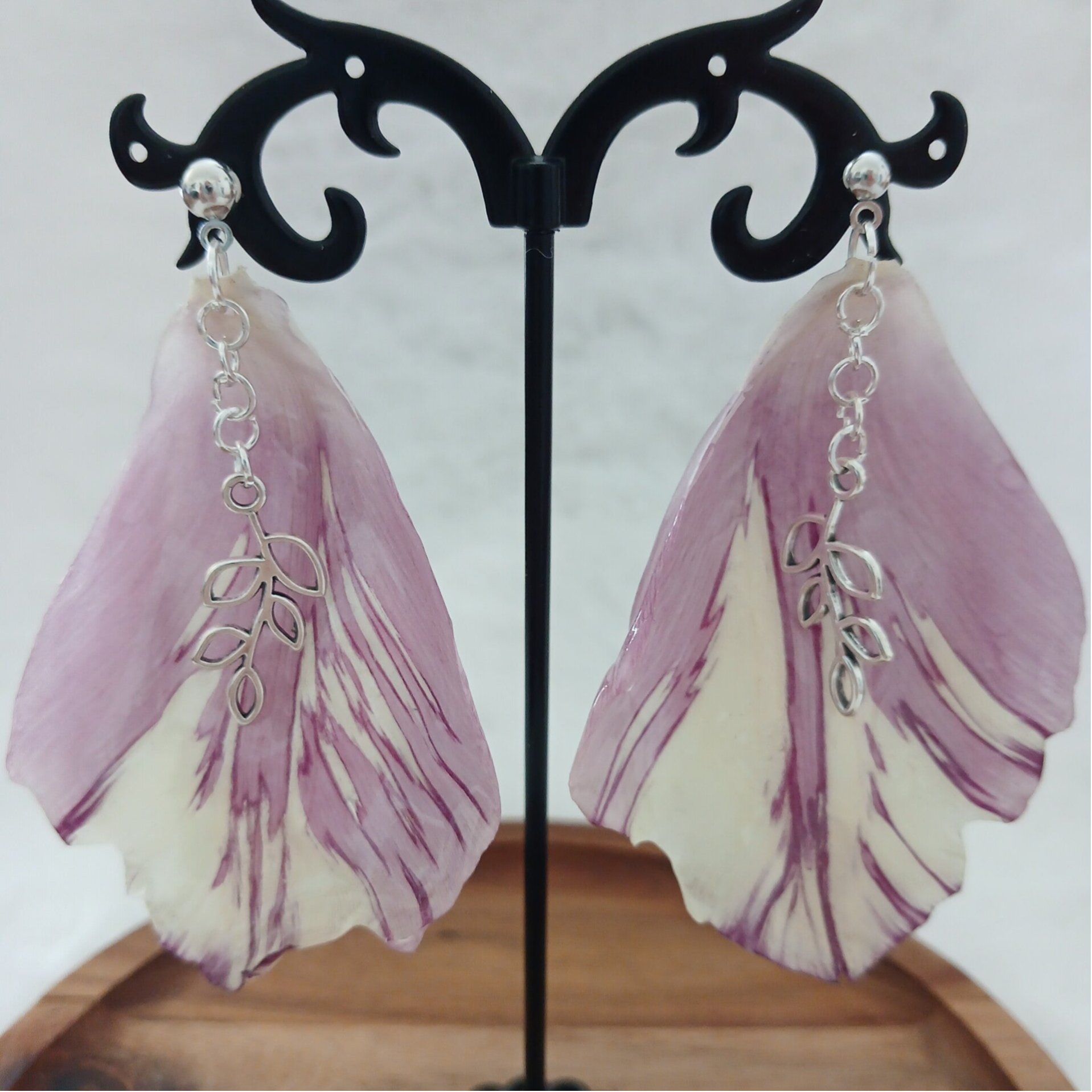 Boucles d'oreilles en pétale de tulipes