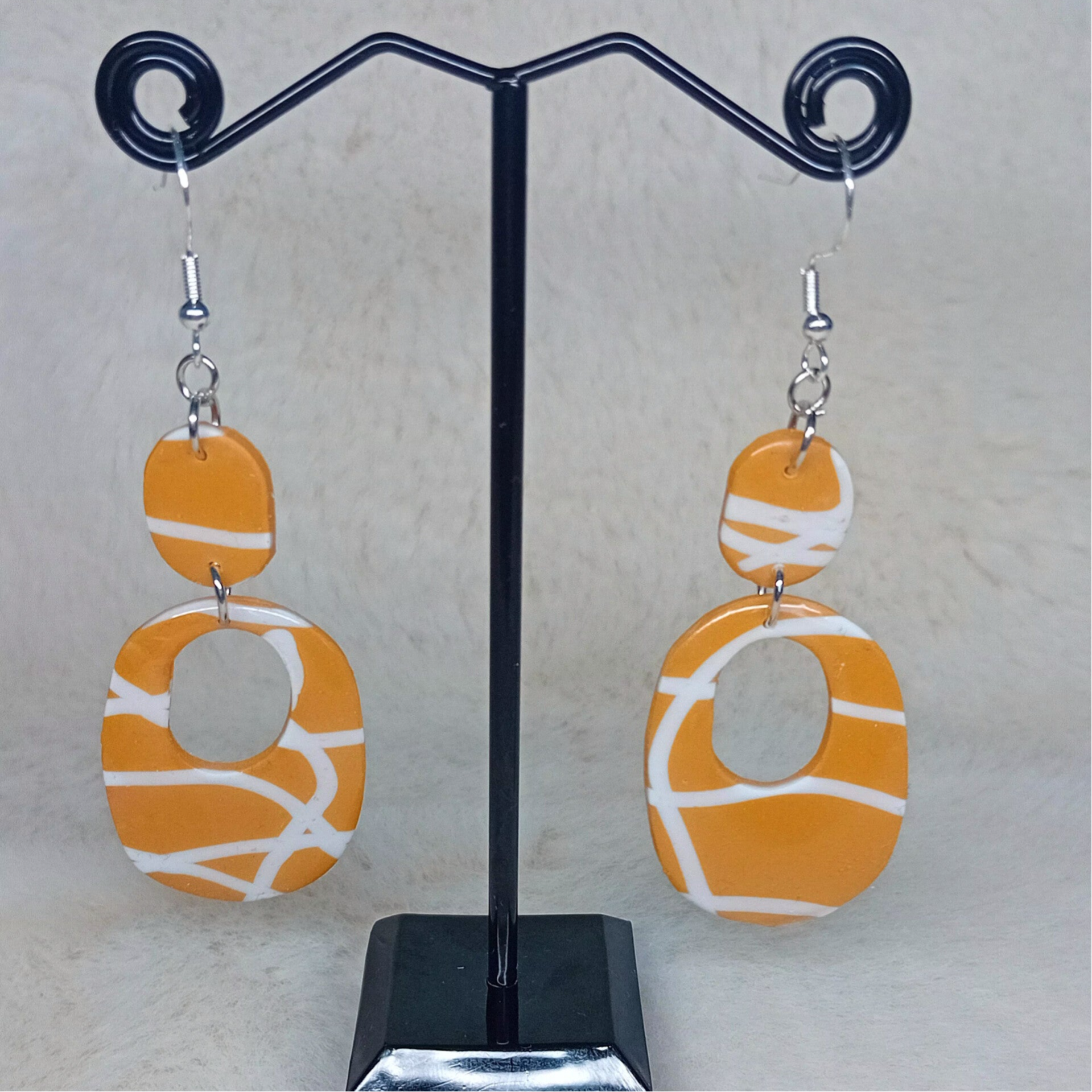 boucles d'oreilles en pâte polymère