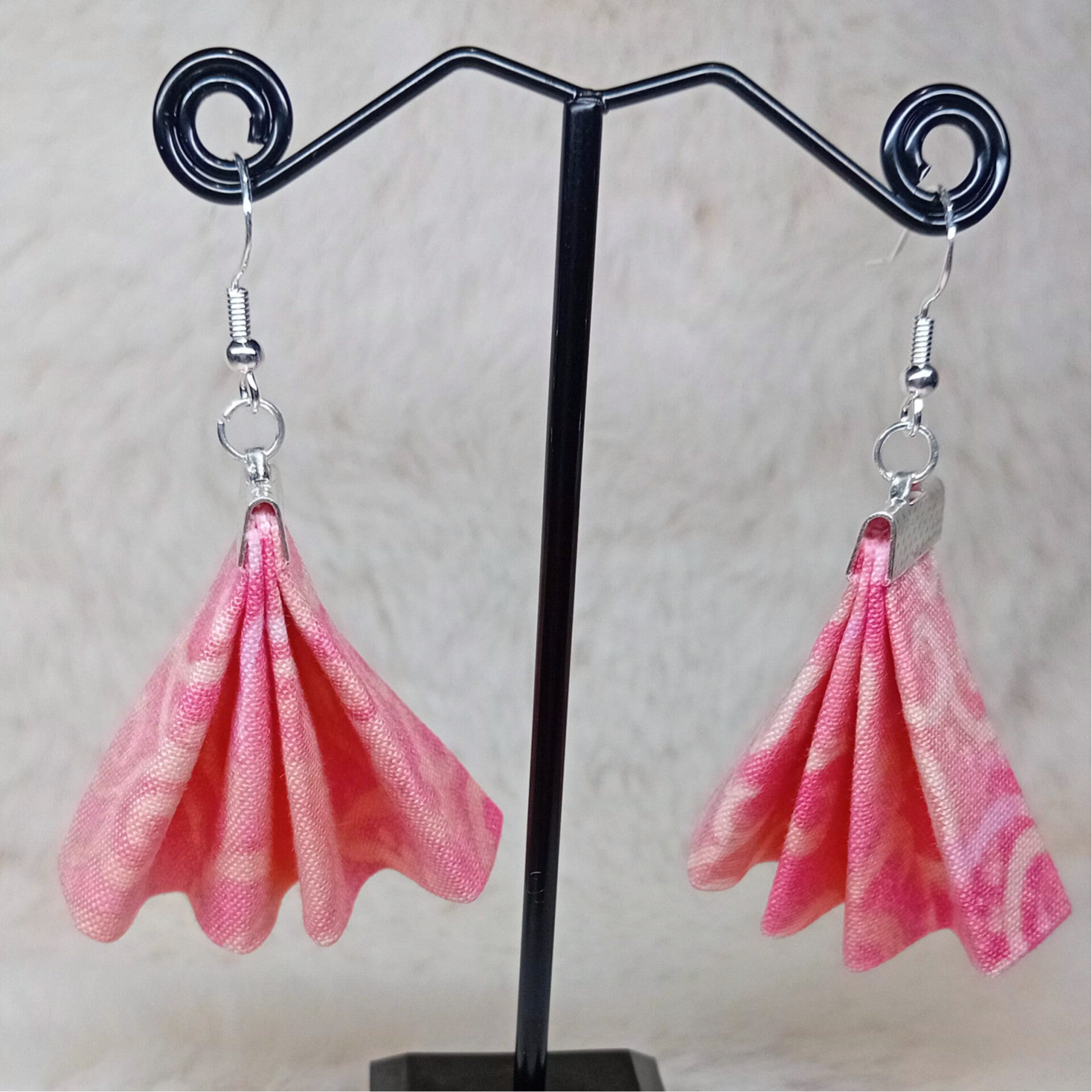 Boucles d'oreilles en tissu