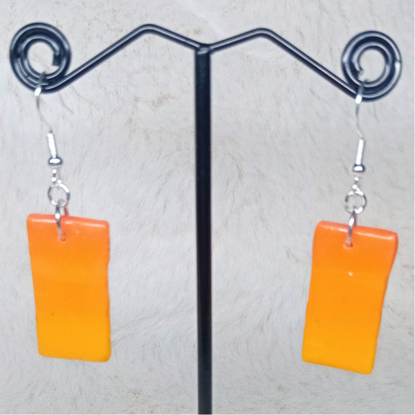boucles d'oreilles en pâte polymère
