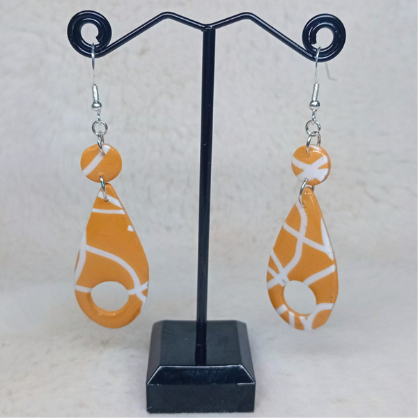boucles d'oreilles en pâte polymère