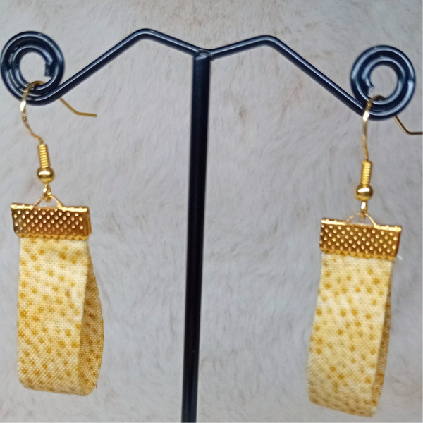Boucles d'oreilles en tissu