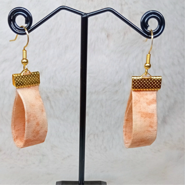 Boucles d'oreilles en tissu