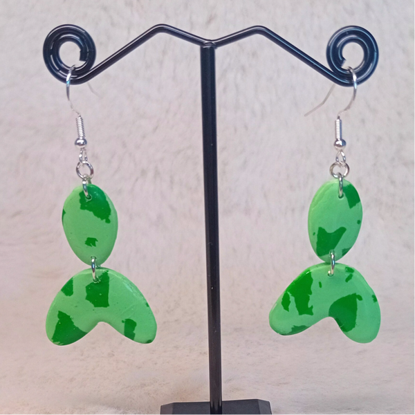 boucles d'oreilles en pâte polymère