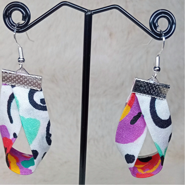 Boucles d'oreilles en tissu