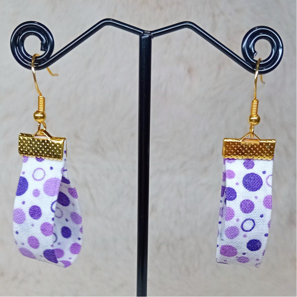 Boucles d'oreilles en tissu