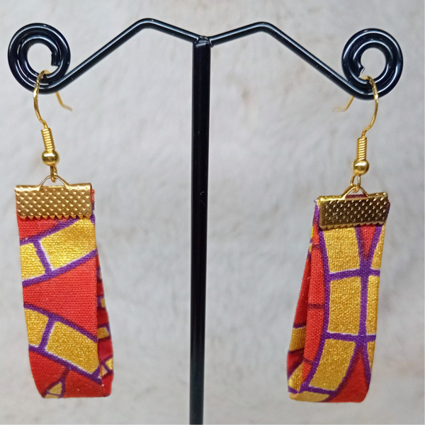 Boucles d'oreilles en tissu