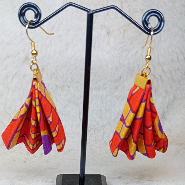 Boucles d'oreilles en tissu