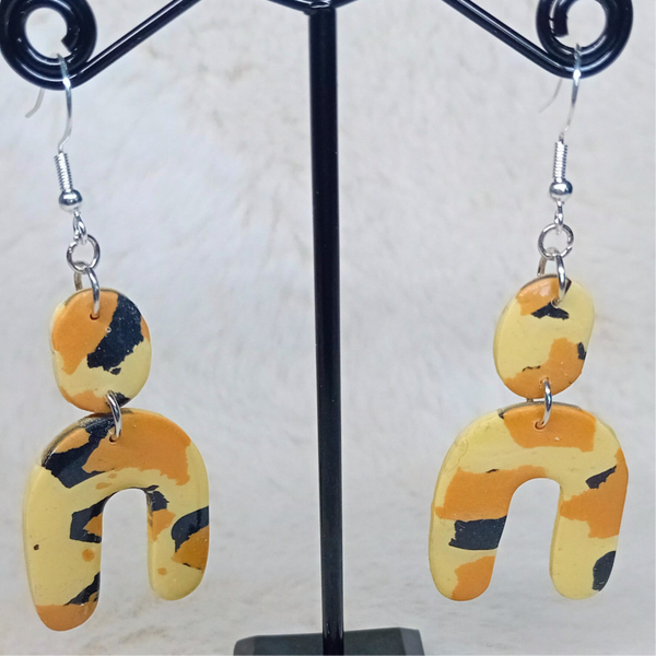 boucles d'oreilles en pâte polymère