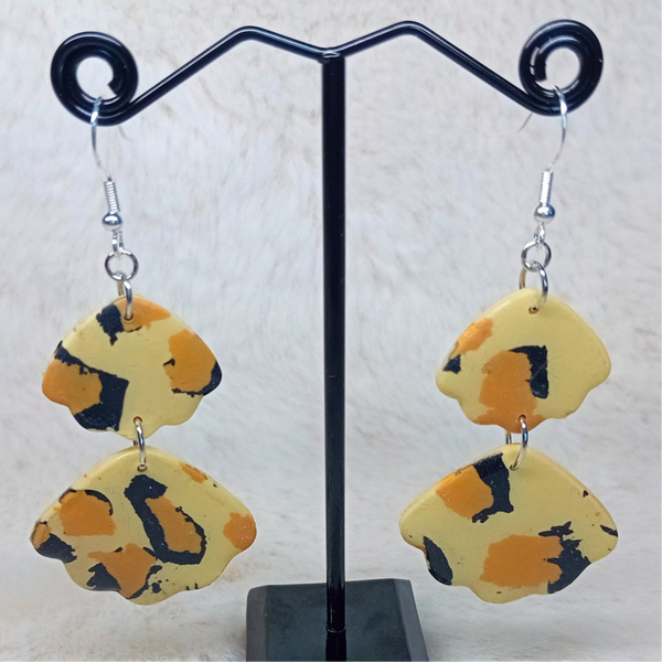 boucles d'oreilles en pâte polymère