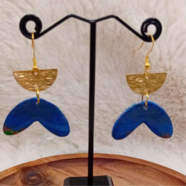 boucles d'oreilles en pâte polymère