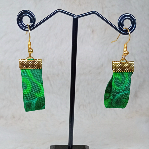 Boucles d'oreilles en tissu