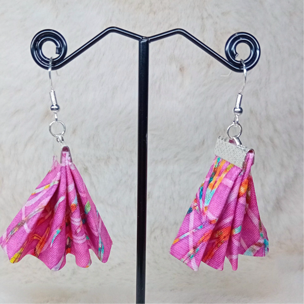 Boucles d'oreille en tissu