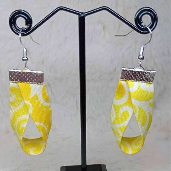 Boucles d'oreilles en tissu