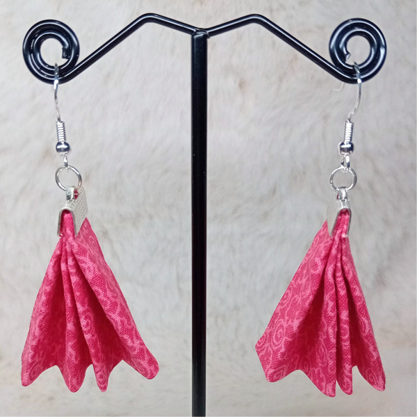 Boucles d'oreilles en tissu