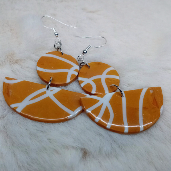 boucles d'oreilles en pâte polymère