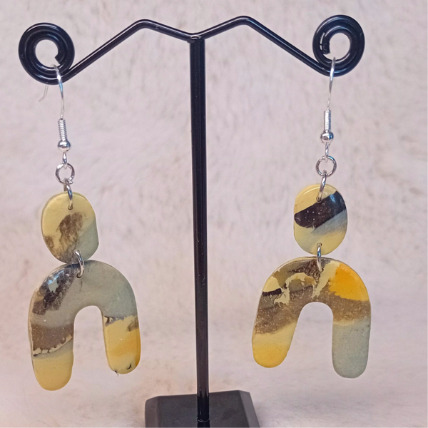 boucles d'oreilles en pâte polymère