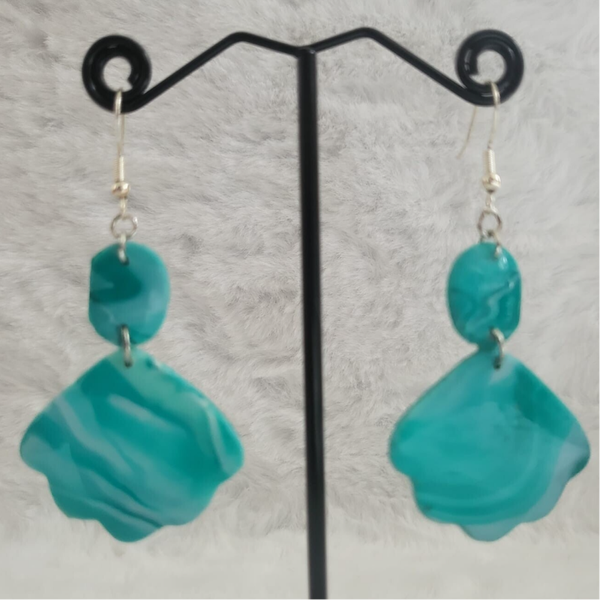 boucles d'oreilles en pâte polymère