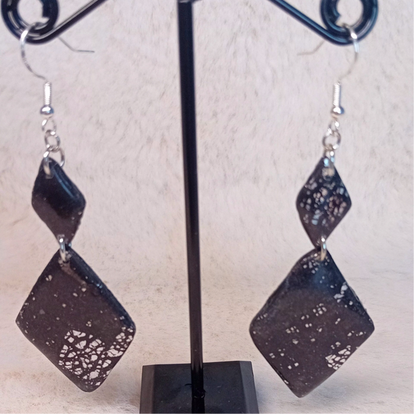boucles d'oreilles en pâte polymère