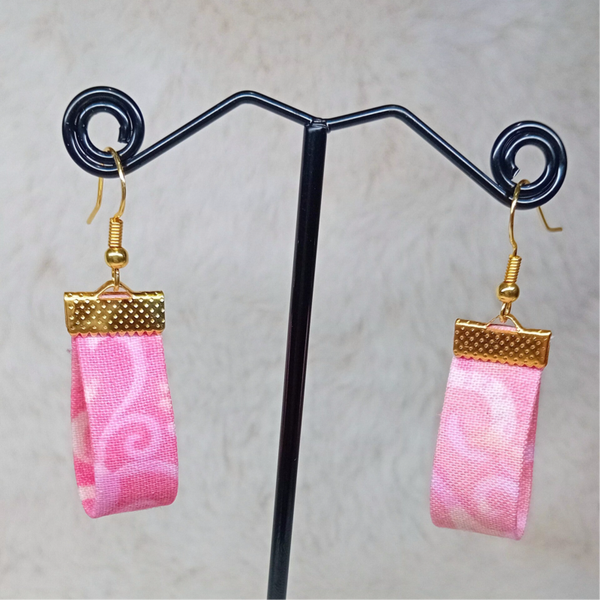 Boucles d'oreilles en tissu