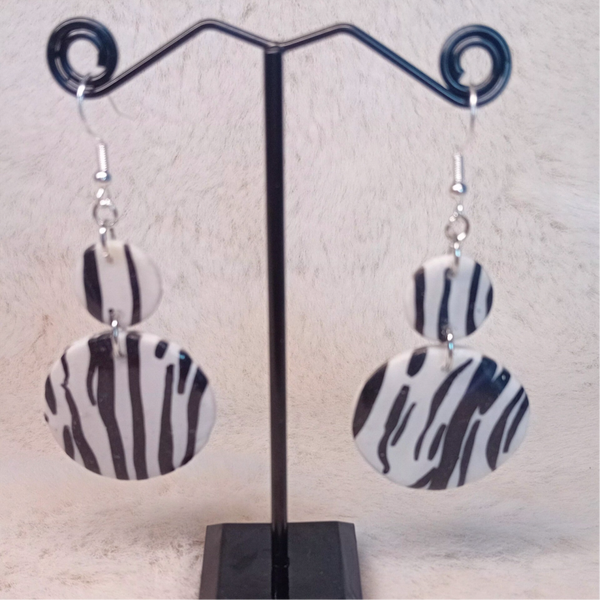 boucles d'oreilles en pâte polymère