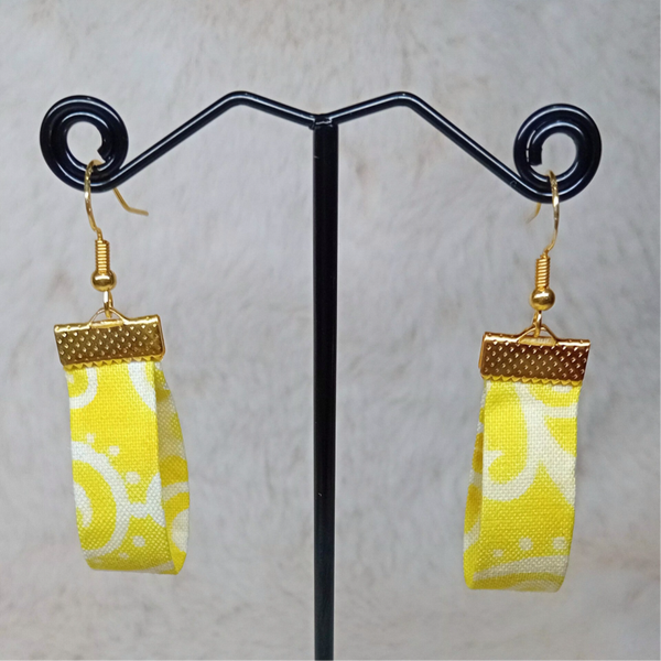 Boucles d'oreilles en tissu