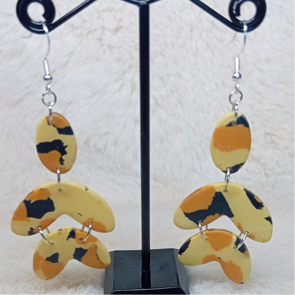 boucles d'oreilles en pâte polymère