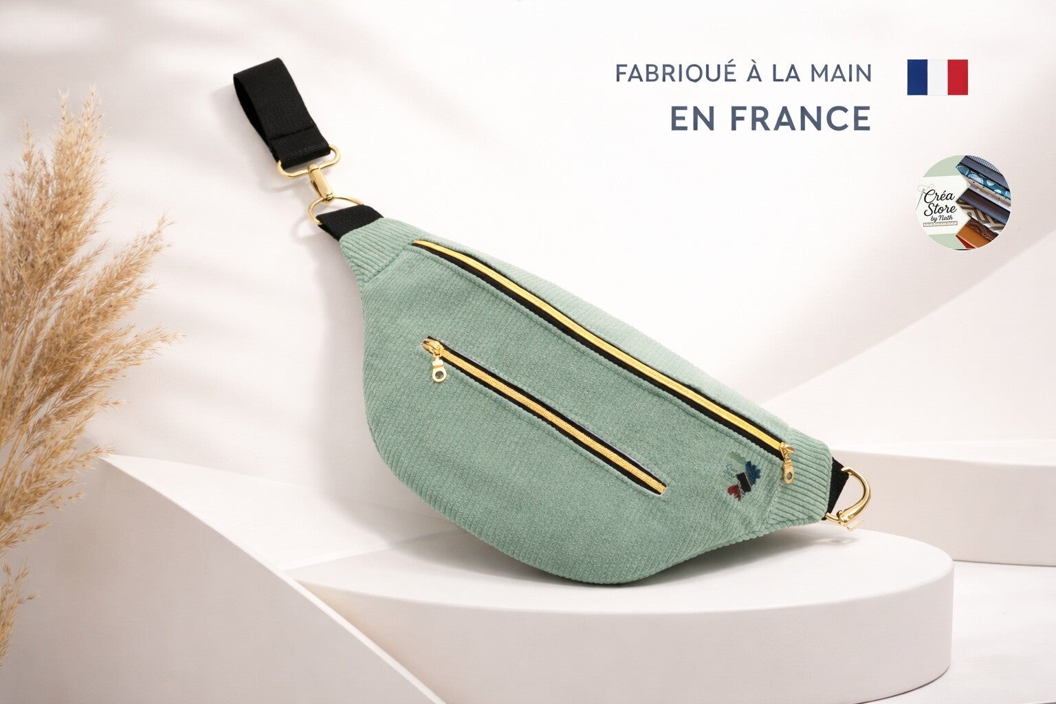 SAC BANANE VERT D'EAU