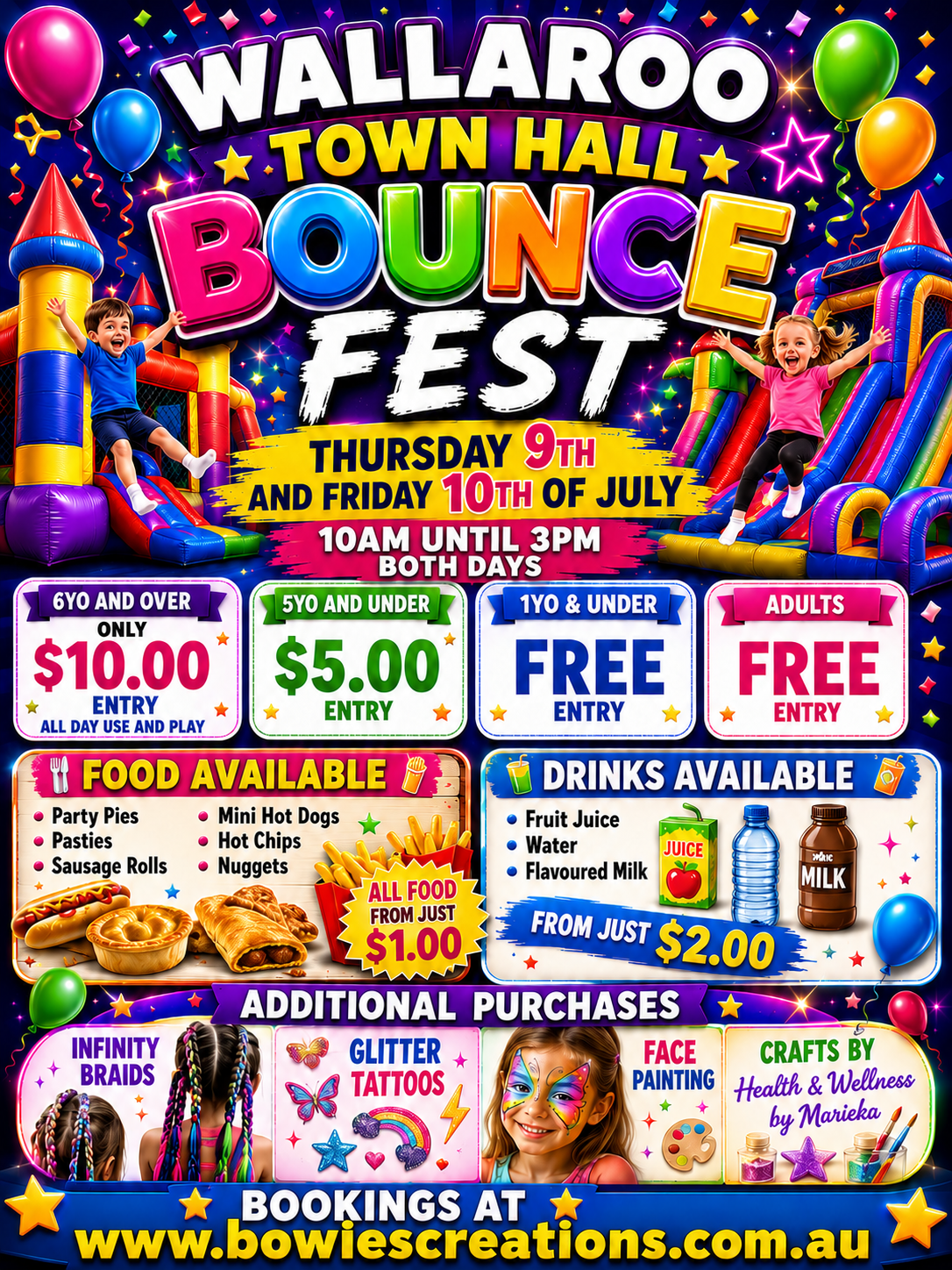 Kids Bounce Fest Friday 10th July