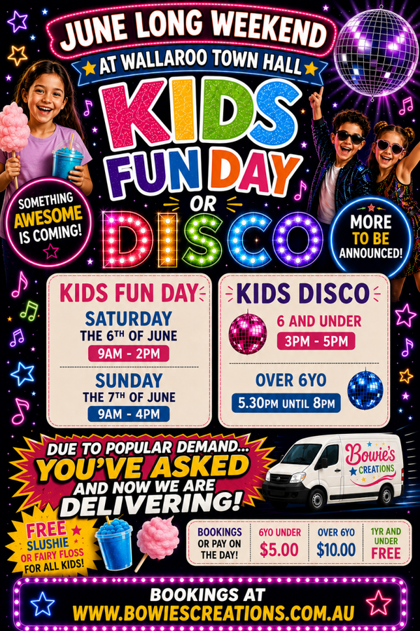 kids fun day Saturday 6th June