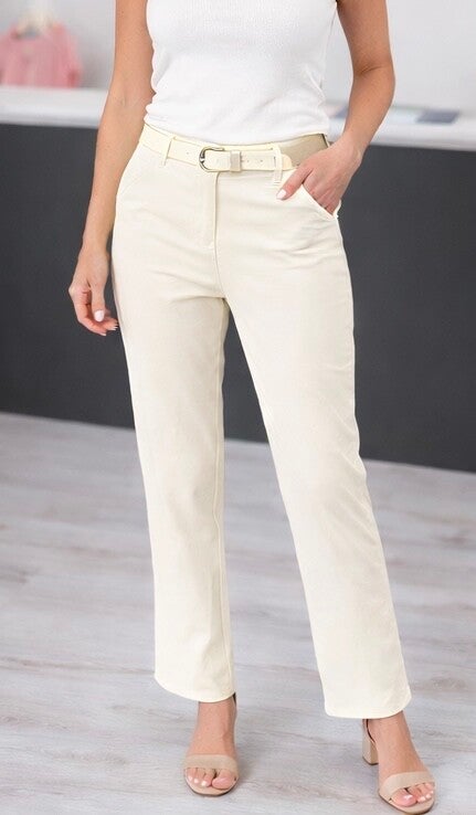 Pantalon: Ecru