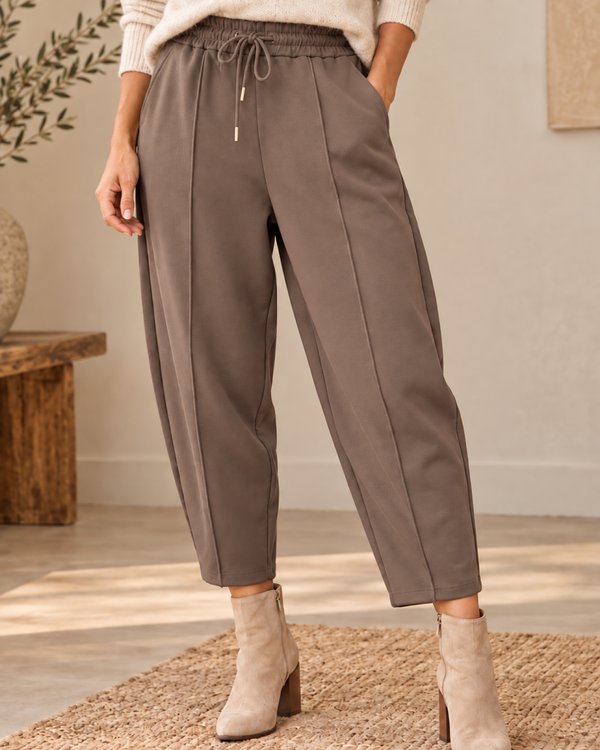 Broek: Barrel Taupe