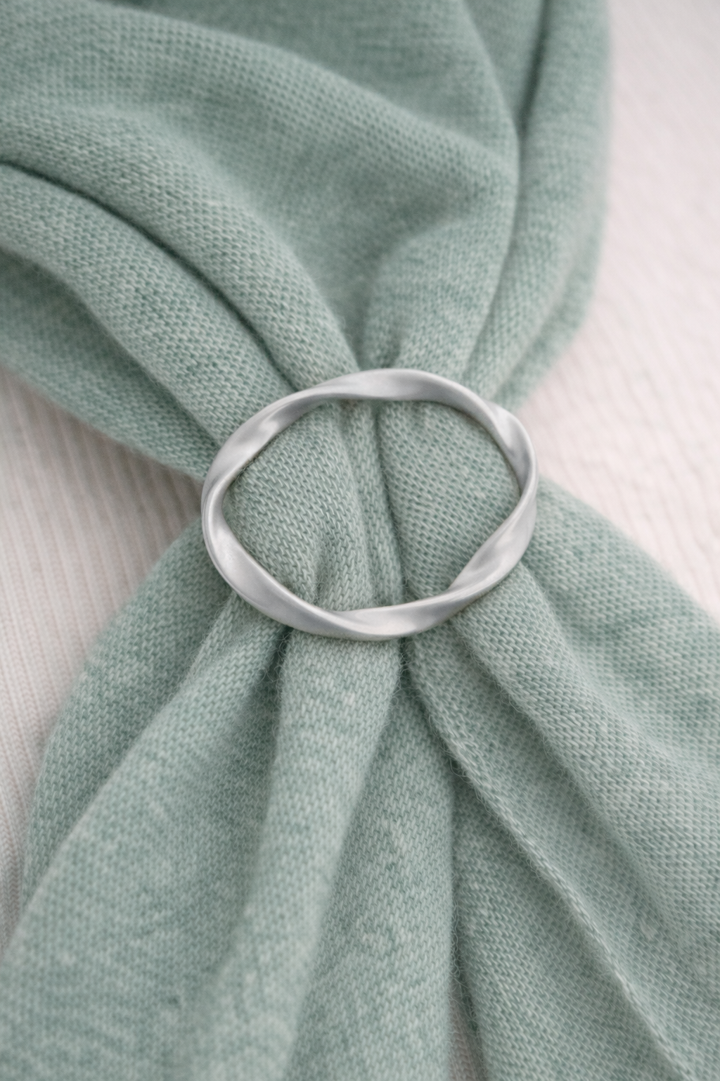 Accessoire: Sjaal en kettingring Mat Zilver