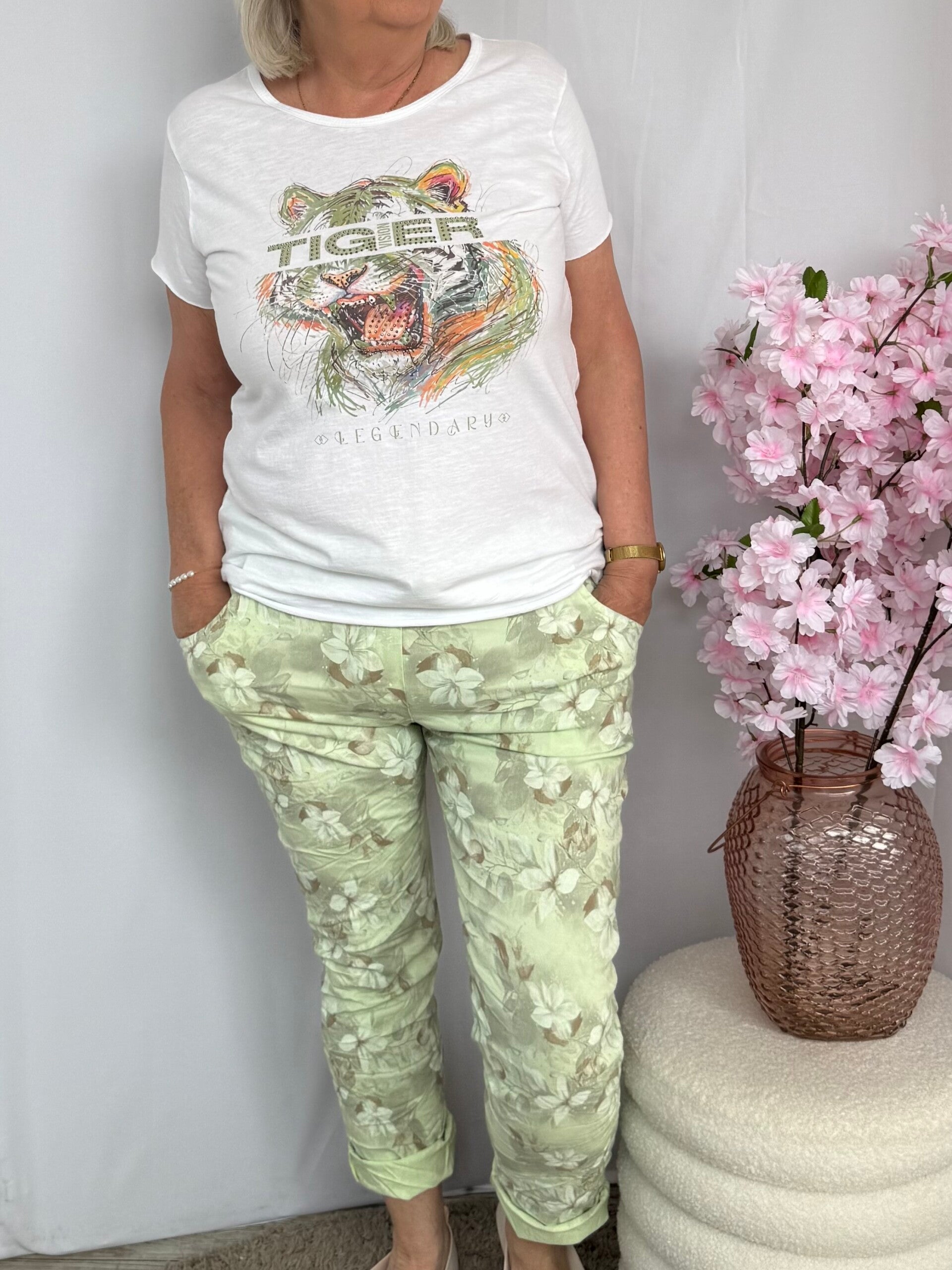 Broek: Bloom Mint