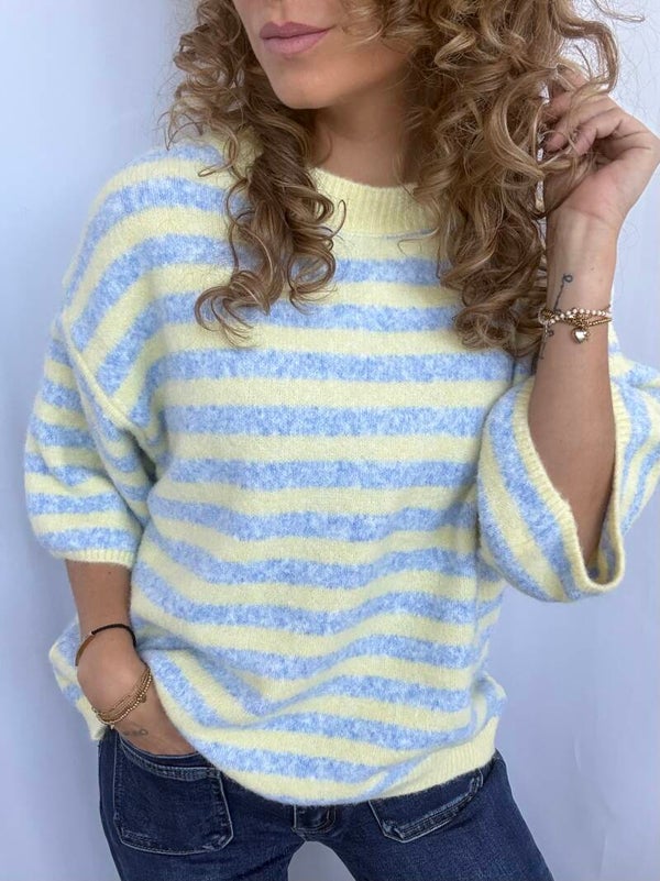 Trui: streep blauw